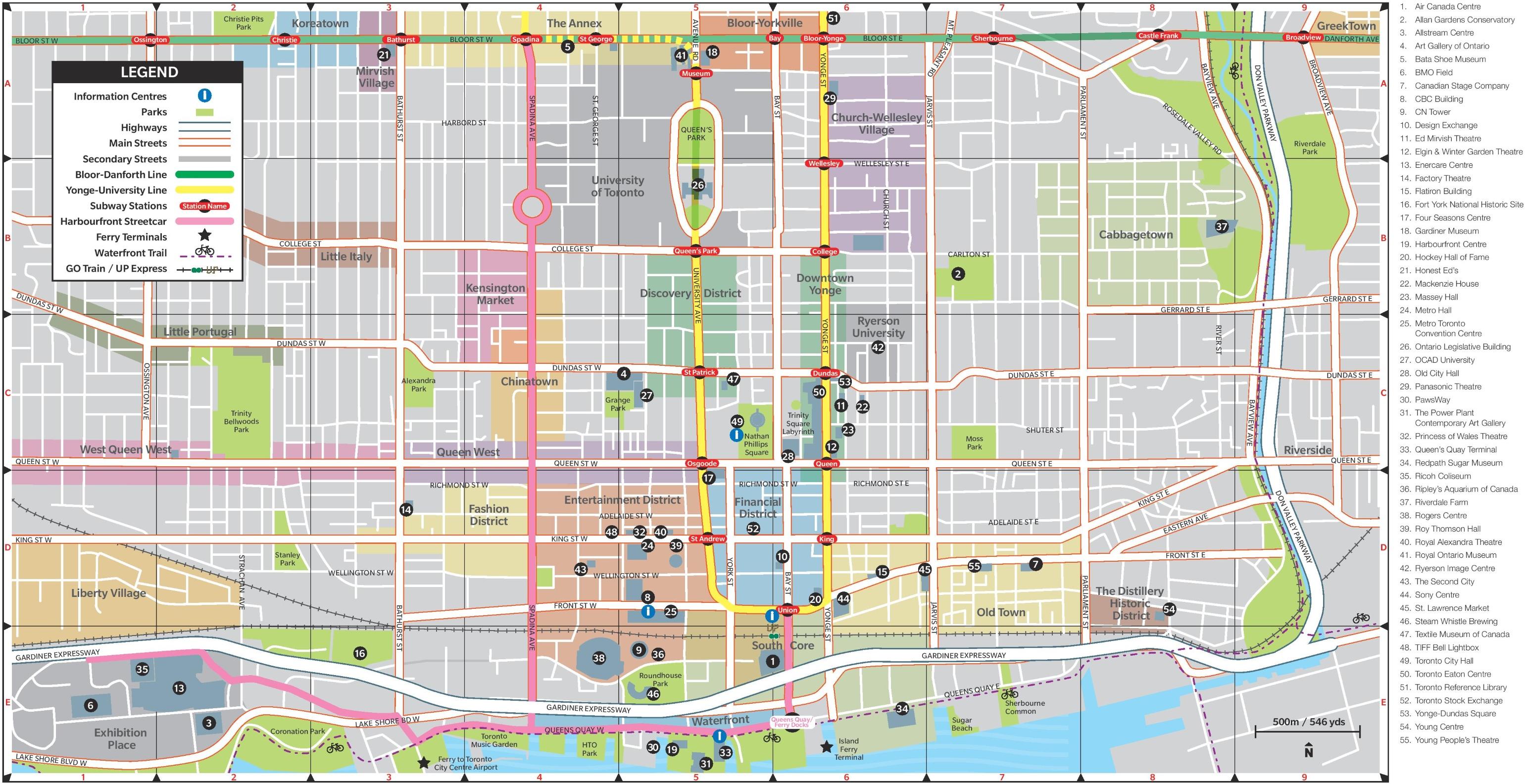 トロント市街地図 地図のトロントン カナダ