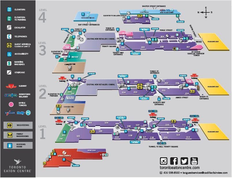 トロントイートンセンター地図