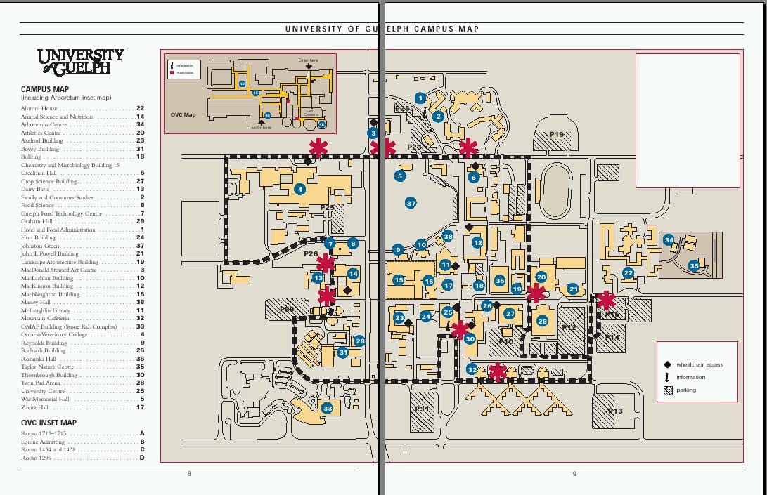 グエルフ大学地図