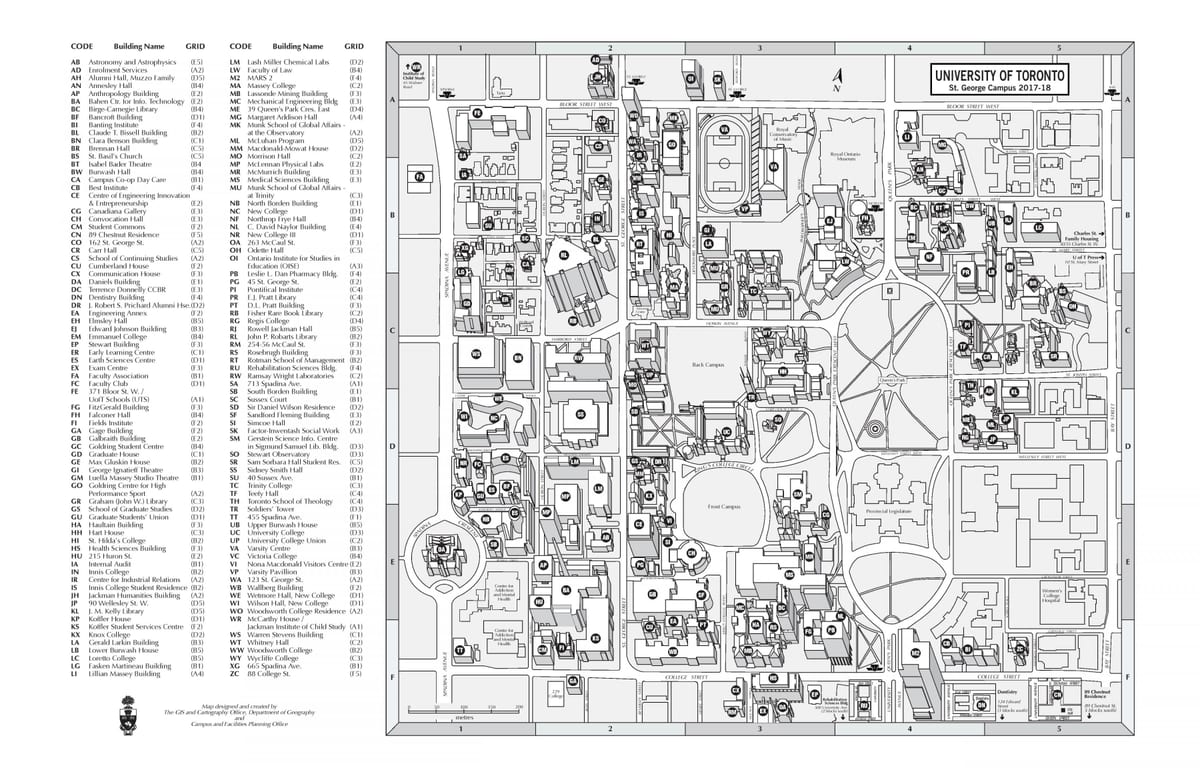 トロント大学地図