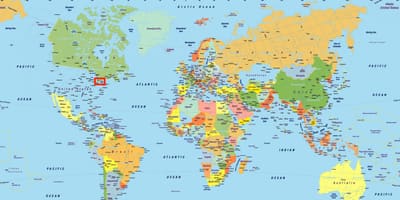 トロントの世界地図