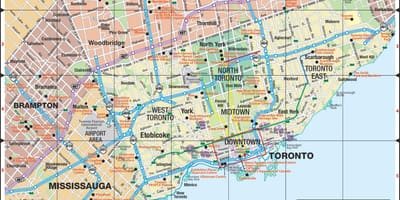 トロントの地図