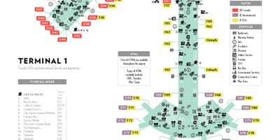 ピアソン第1ターミナルの地図