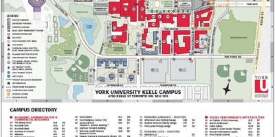 大学ヨークの地図