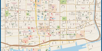 ダウンタウントロントの地図