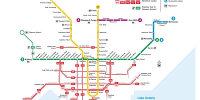 トロント路面電車地図
