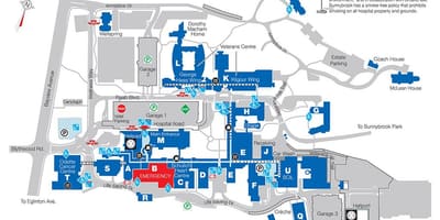 地図Sunnybrook病院のトロント